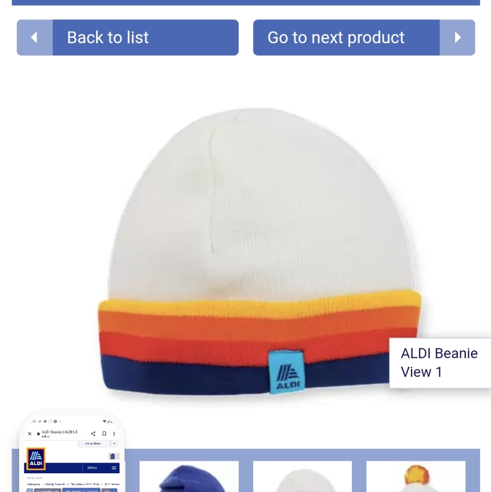 NWT Aldi Fall Gear Beanie